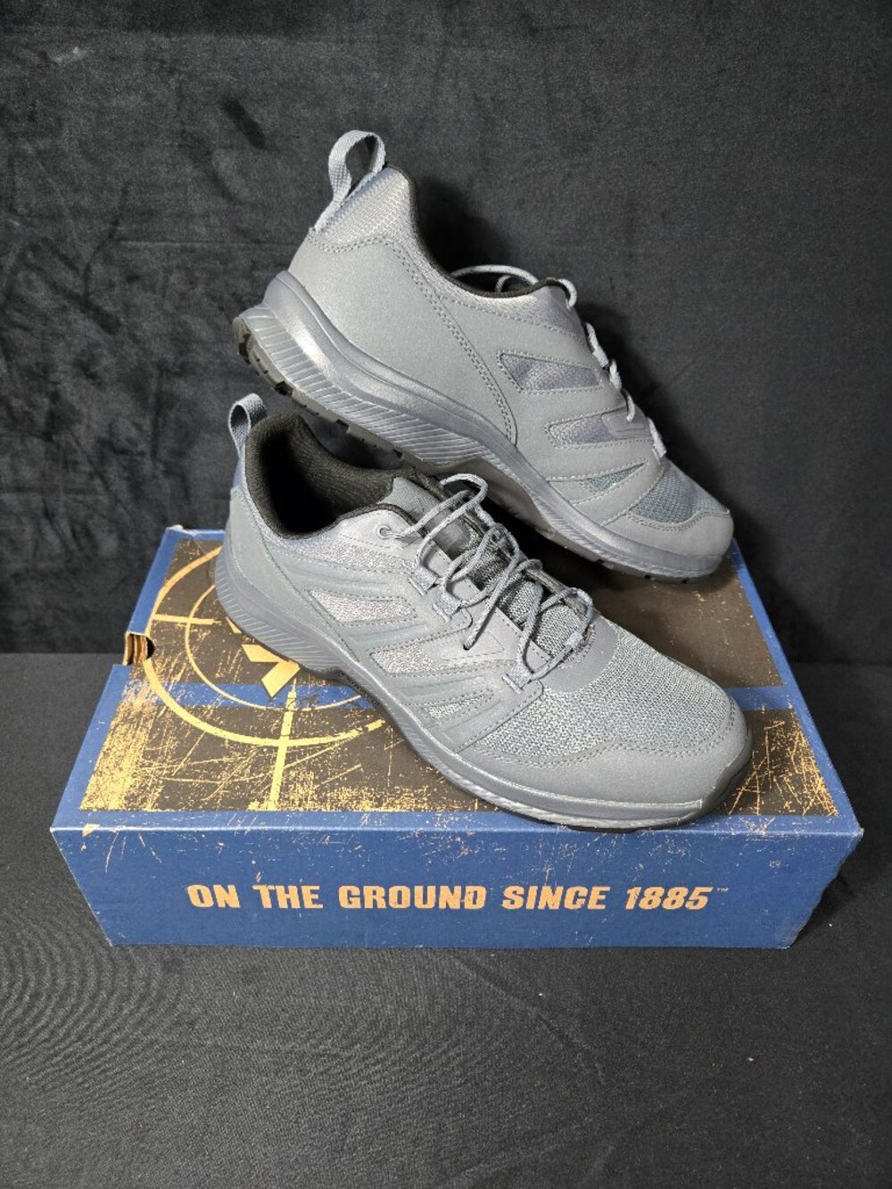 Bates Rallyforce Low Men's Size 14 Tactical Shoes Gunmetal E04102 NIB